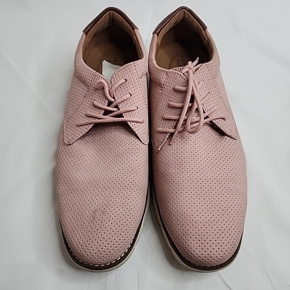Tommy Hilfiger Warren Lace Up Oxford Light Pink Brown MEN Sneakers  Size 9 1/2 - Picture 1 of 11